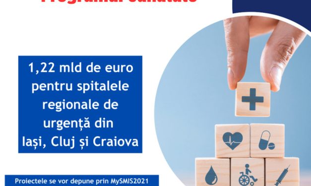 Investiții de peste 1,22 miliarde de euro în spitalele regionale de urgență din Iași, Cluj și Craiova